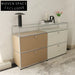 Stylish Midcentury Steel Sideboard with Flap Doors, Versatile Console Cabinet