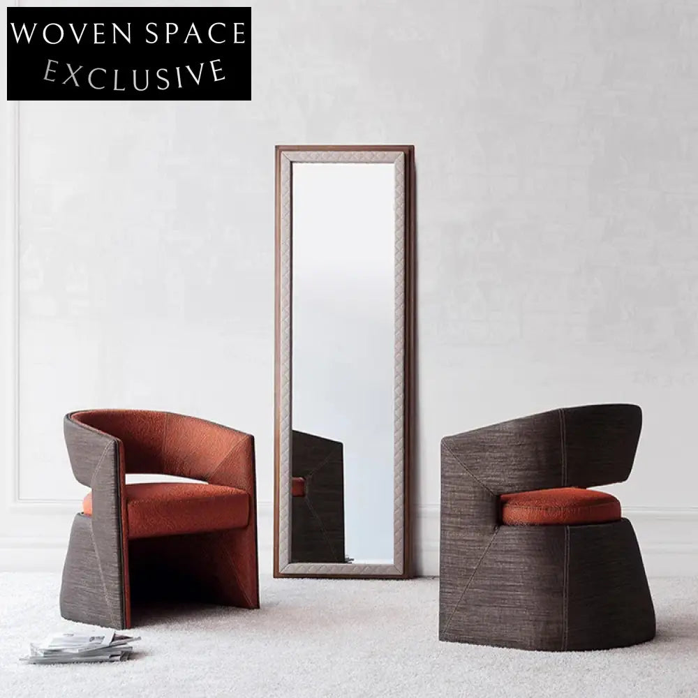 Stylish Minimalist H-Shaped Dining Chair with Comfortable Upholstered Backrest