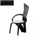 Stylish Minimalist Wooden Fabric Seat Ergonomic Curved Backrest Dining Chair