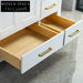 Stylish Modern Floor Standing Wood Bathroom Vanity Cabinet with Ceramic Sink