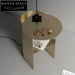 Stylish Modern Gold Metal Round Side Table with Storage Shelf