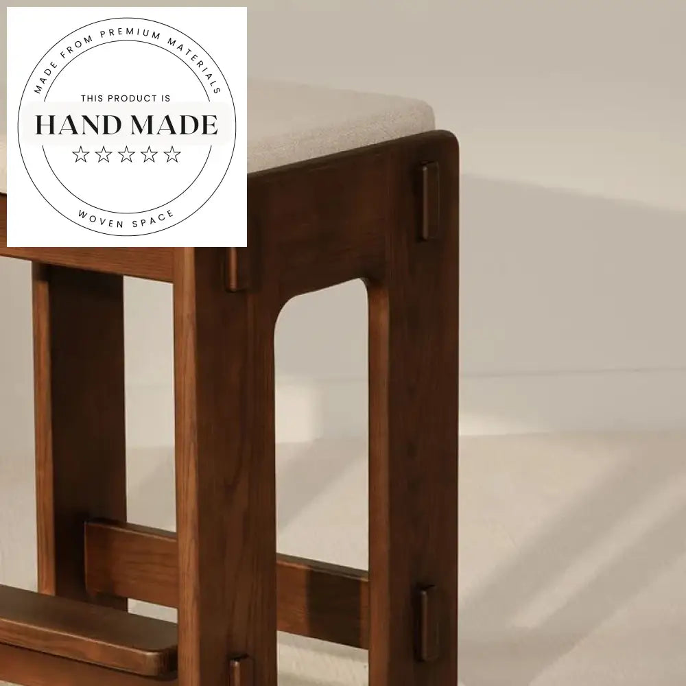 Stylish Modern Retro Solid Wood Counter Height Bar Stool