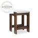 Stylish Modern Retro Solid Wood Counter Height Bar Stool