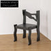 Stylish Modern Solid Wood Dining Chair with Unique Irregular Shape Design