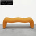 Stylish Modern Upholstered Fiberglass Lounge Accent Seating Bench