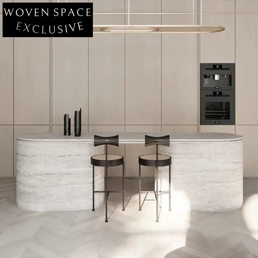 Stylish Modern Wood and Metal High Kitchen Bar Stool