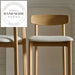 Stylish Modern Wooden High Back Seating Bar Stool