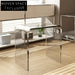 Stylish Nordic Acrylic U-Shape Modern Coffee Table Small Side Stool