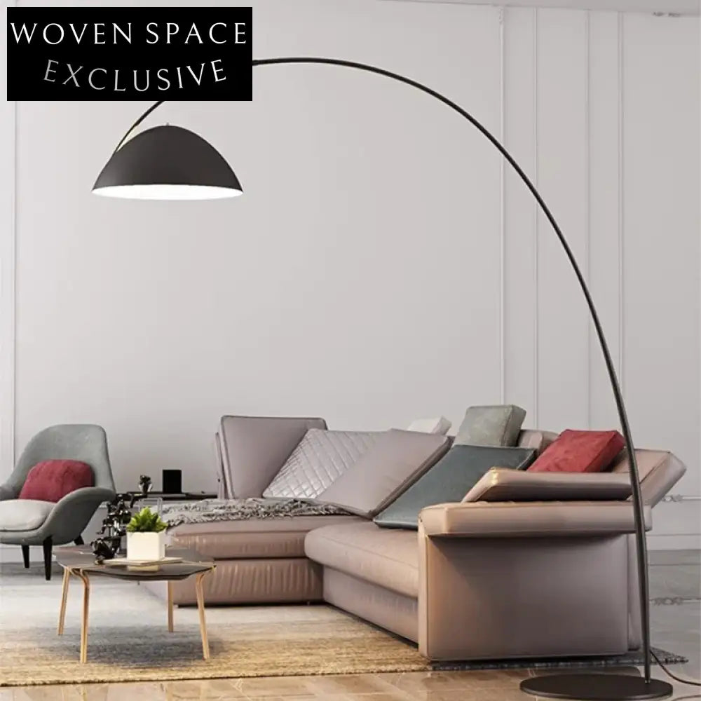 Stylish Nordic Arc Floor Lamp, Adjustable LED Light for Living Room
