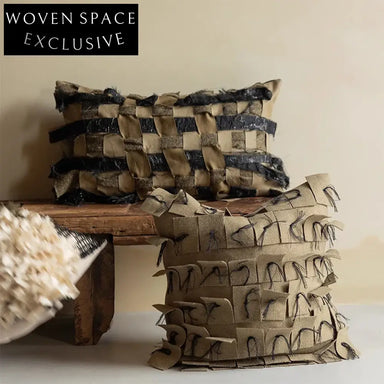 Stylish Nordic Fabric Square Throw Pillow, Cozy Home Decor Accent Pillow