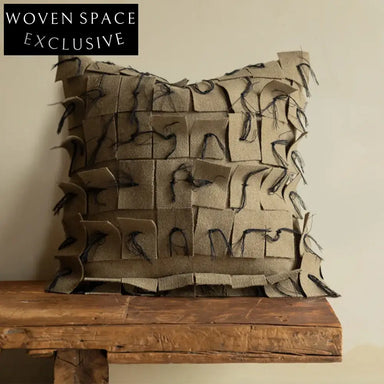 Stylish Nordic Fabric Square Throw Pillow, Cozy Home Decor Accent Pillow