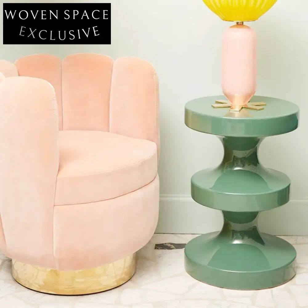 Stylish Nordic Modern Fiberglass Living Room Accent Side Coffee Table