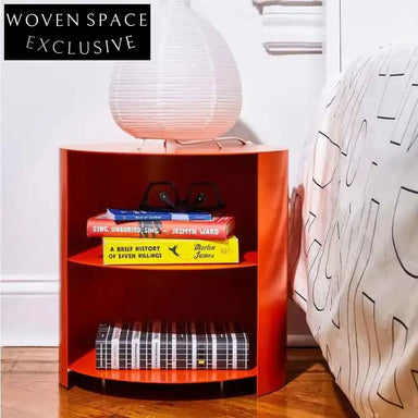 Stylish Nordic Round Metal Coffee Table with Integrated Storage for Modern Living