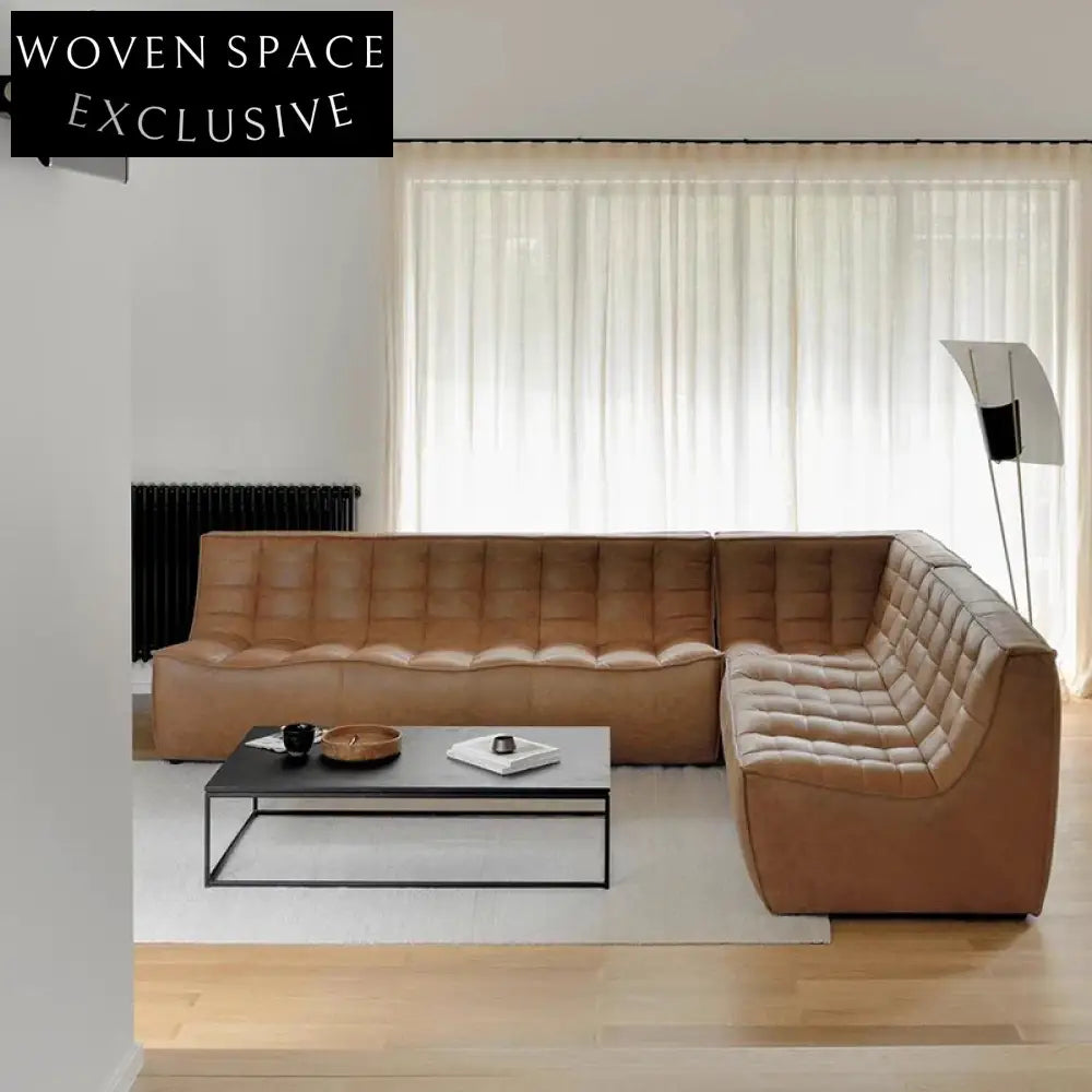 Stylish Nordic Solid Wood & Metal Square Living Room Coffee Table