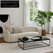 Stylish Nordic Solid Wood & Metal Square Living Room Coffee Table