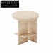 Stylish Nordic Travertine Stone Coffee Table Modern Living Room Accent Furniture