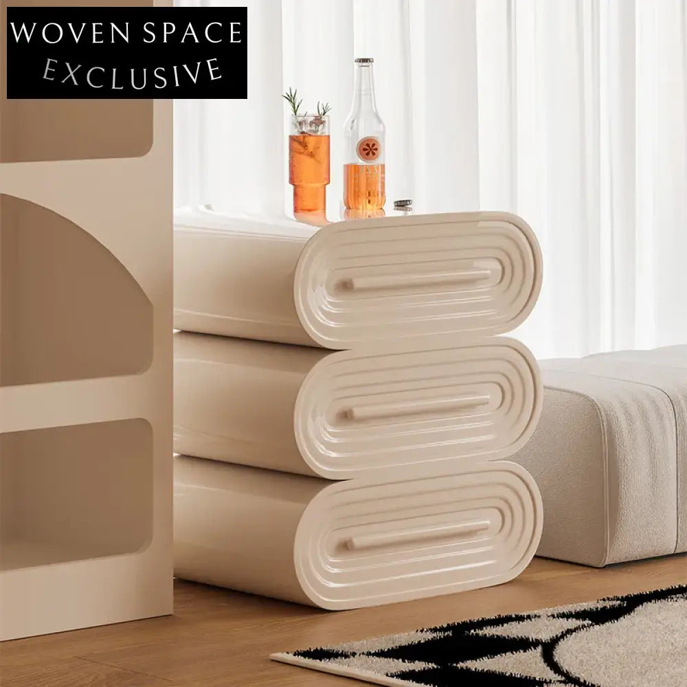 Stylish Nordic Wood Bedside Table with 3 Storage Drawers for Bedroom