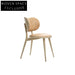 Stylish Nordic Wooden Dining and Bar Chair with Leather Padded Backrest