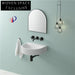Stylish Pink Wall Hung Concrete Bathroom Sink Basin with Unique Shape