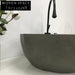 Stylish Round Concrete Countertop Vessel Sink - Modern Grey Bathroom Basin