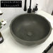 Stylish Round Concrete Countertop Vessel Sink - Modern Grey Bathroom Basin
