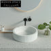 Stylish Round Concrete Countertop Wash Basin - Durable Cement Bathroom Sink Fixture