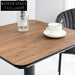 Stylish Round/Square Plywood MDF Dining Table with Sturdy Metal Base