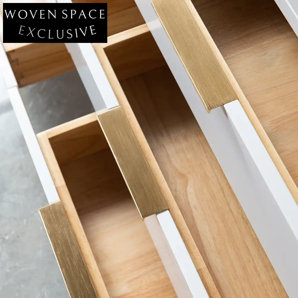 Stylish Solid Wood Floor Standing Bathroom Vanity with Soft-Close Dovetail Drawers