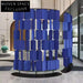 Stylish Stainless Steel & PU Leather Art Deco Room Divider Screen
