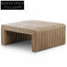 Stylish Upholstered Linen Ottoman Bench for Living Room Entryway Seating