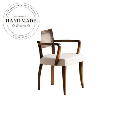 Stylish Velvet Upholstered Dining Armchair - Solid Oak Frame, Adjustable Height