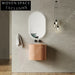 Stylish Wall-Hung Artificial Stone Bathroom Sink - Fluted Design Wash Basin