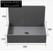 Stylish Wall-Hung Rectangle Console Sink: Modern Artificial Stone Bathroom Basin