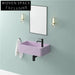 Stylish Wall-Mounted Rectangular Solid Surface Modern Bathroom Wash Basin
