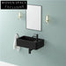 Stylish Wall-Mounted Rectangular Solid Surface Modern Bathroom Wash Basin