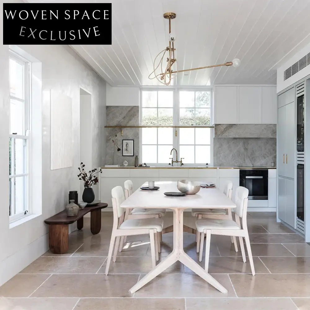 Stylish Walnut Solid Wood Long Bench Ottoman for Living Room