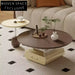 Stylish Wood Veneer Nesting Coffee Table Set, Modern Home Living Room Accent