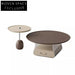 Stylish Wood Veneer Nesting Coffee Table Set, Modern Home Living Room Accent