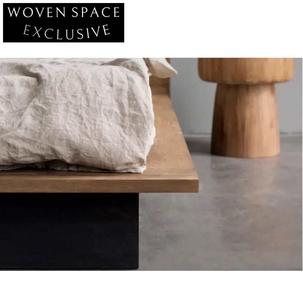 Sustainable Wabi-Sabi Solid Elm Wood and Fabric Dining Chair