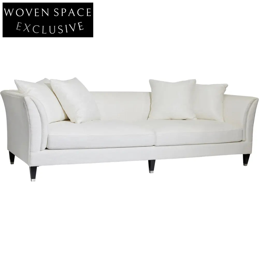 Tailor 3 Seater Sofa - Ivory Linen Sofa