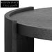 Tamera 100cm Wooden Round Coffee Table - Black Coffee Tables