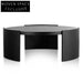 Tamera 100cm Wooden Round Coffee Table - Black Coffee Tables