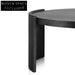 Tamera 100cm Wooden Round Coffee Table - Black Coffee Tables