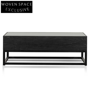 CDT6639-NI 1.2m Elm Coffee Table - Full Black