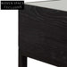 Ted 1.2m Elm Coffee Table - Full Black Coffee Tables