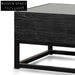 Ted 1.2m Elm Coffee Table - Full Black Coffee Tables