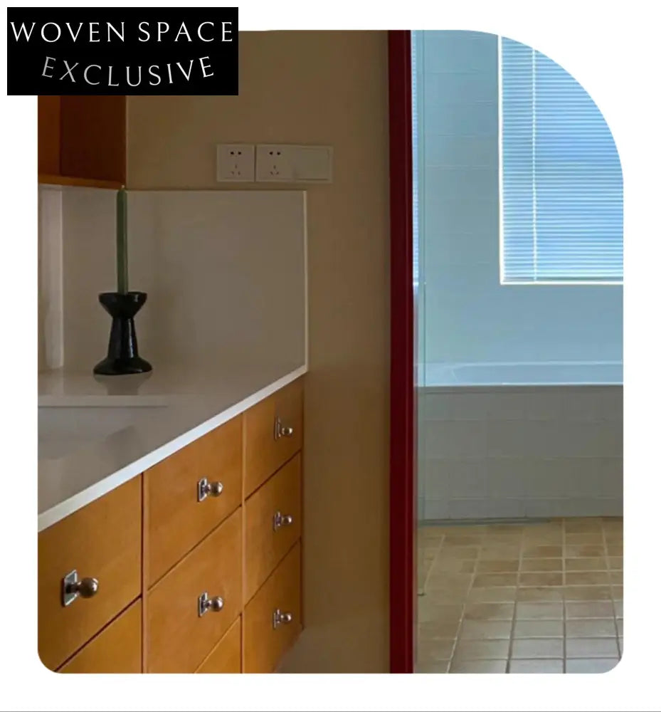 Theodore Cherry Wood Bathroom Cabinet with Ceramic Basin