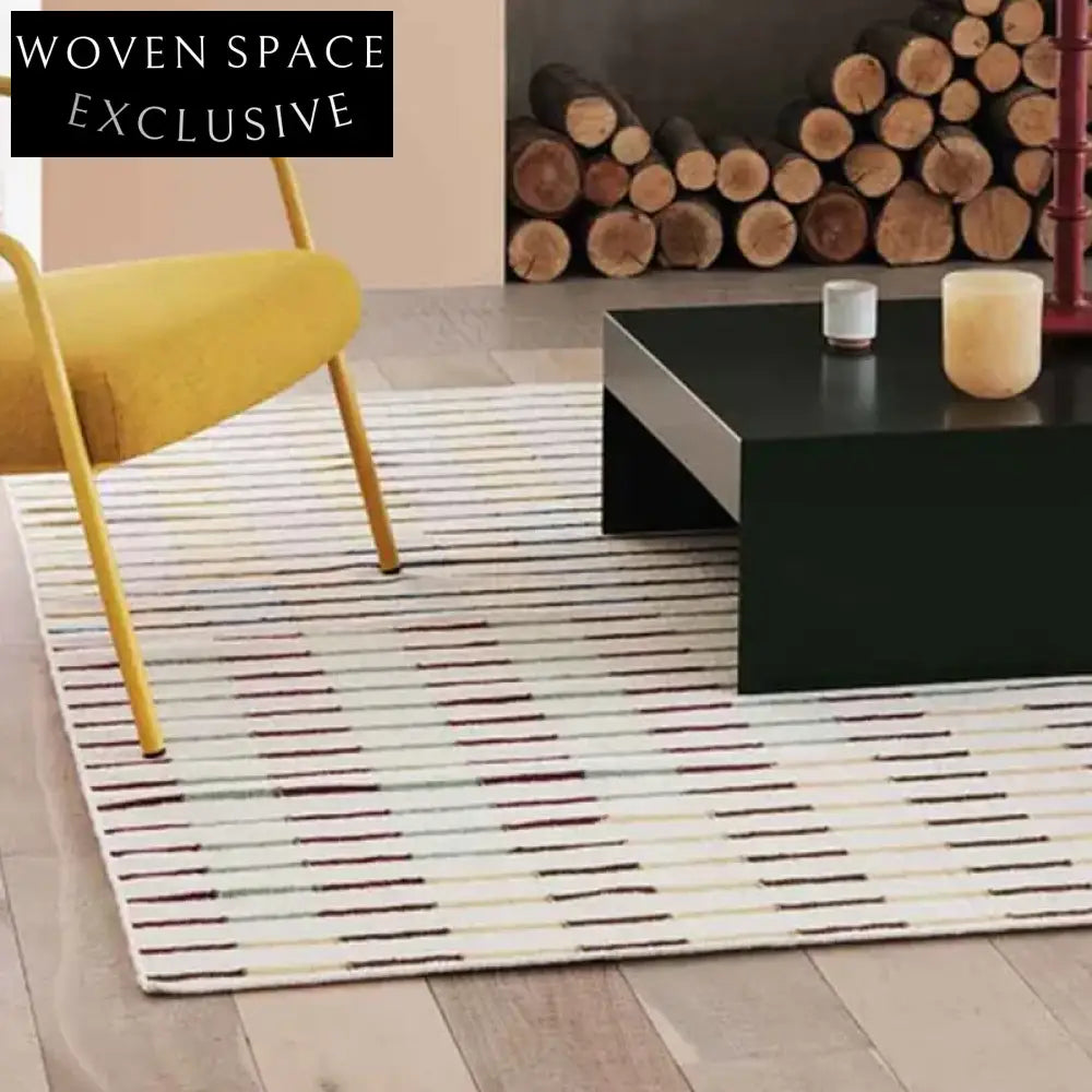 Thick Geometric Pattern Polyester Area Rug - Modern Luxury Floor Carpet