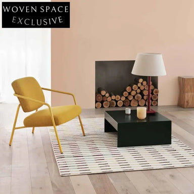 Thick Geometric Pattern Polyester Area Rug - Modern Luxury Floor Carpet