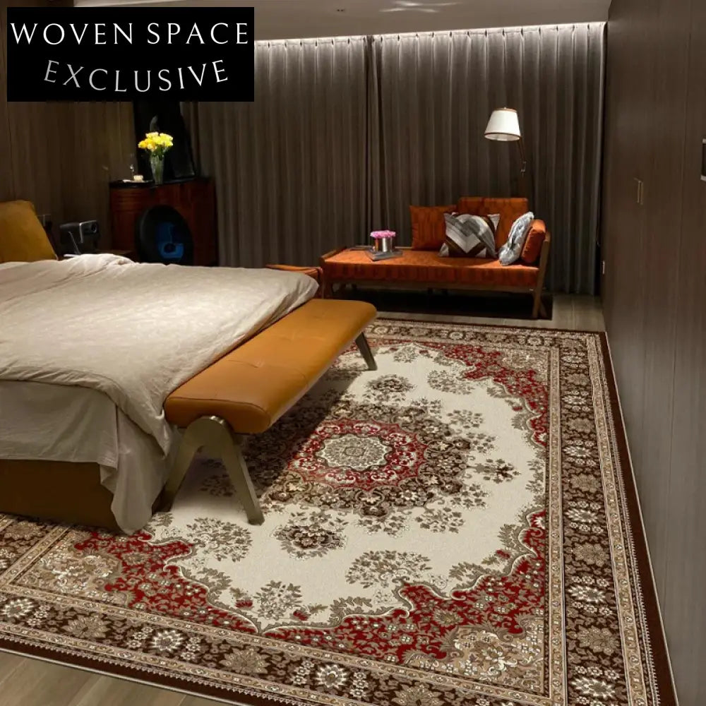 Thick Modern Living Room Area Rug Anti-Slip Custom Floor Carpet